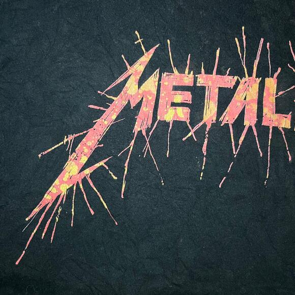 💀 Metallica Distressed Skull Graphic Band Tee – 2X - Picture 5 of 7